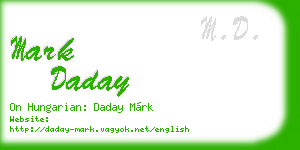 mark daday business card