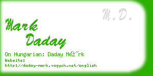 mark daday business card